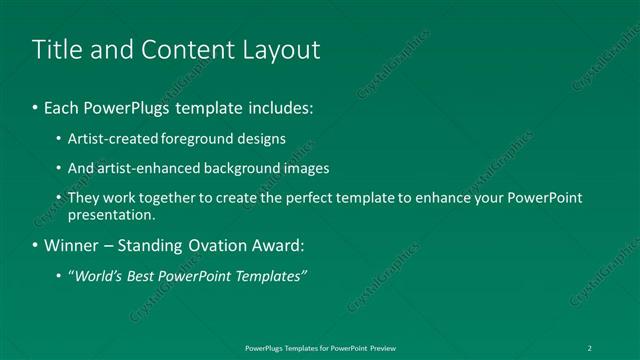 Title and Content presentation slide layout