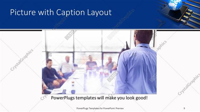 Picture with Caption presentation slide layout