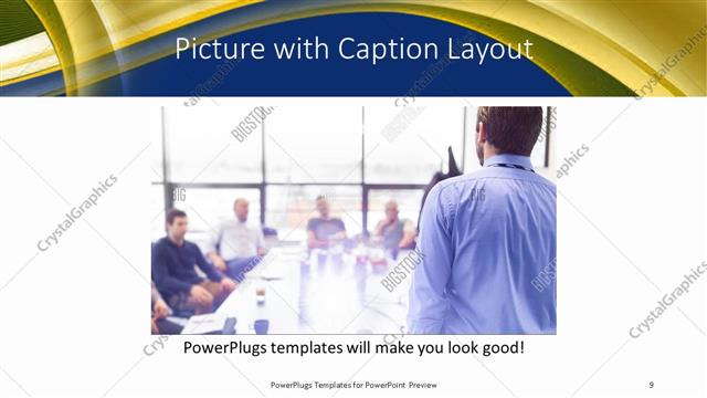Picture with Caption presentation slide layout