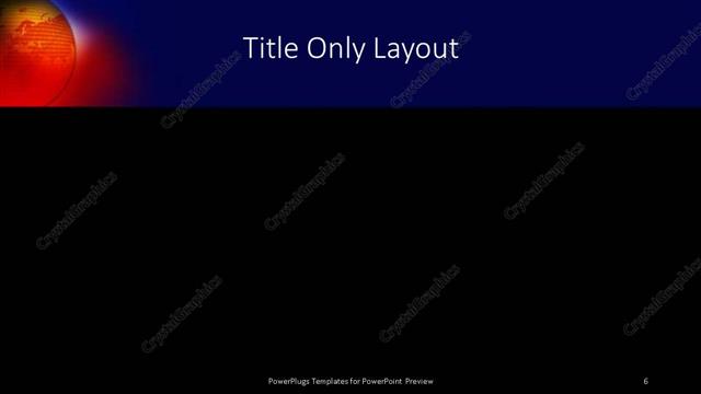 Title Only presentation slide layout