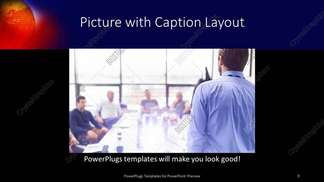 Picture with Caption presentation slide layout