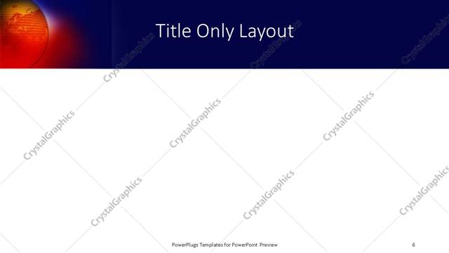 Title Only presentation slide layout