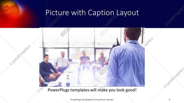 Picture with Caption presentation slide layout