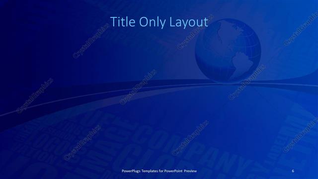 Title Only presentation slide layout