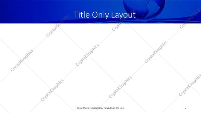 Title Only presentation slide layout
