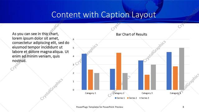 Content with Caption presentation slide layout