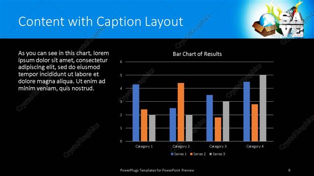 Content with Caption presentation slide layout