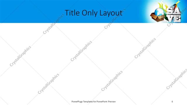 Title Only presentation slide layout