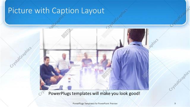 Picture with Caption presentation slide layout