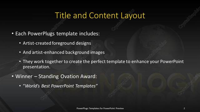 Title and Content presentation slide layout