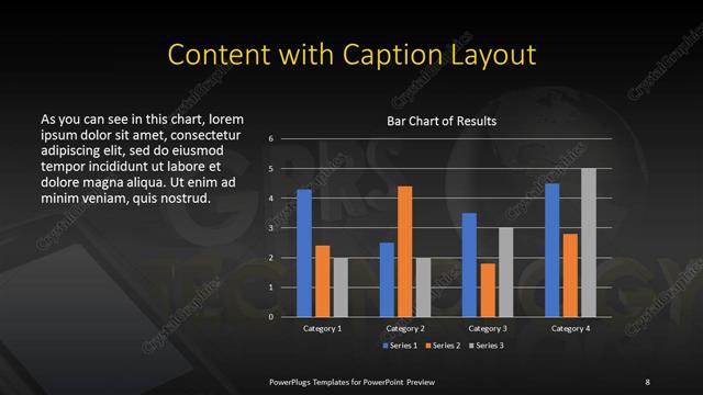 Content with Caption presentation slide layout