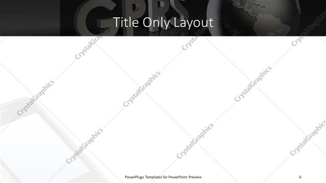 Title Only presentation slide layout