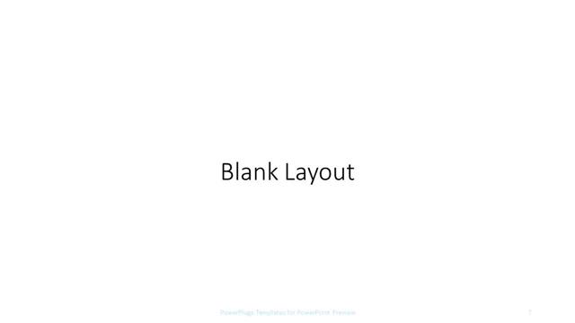 Blank presentation slide layout