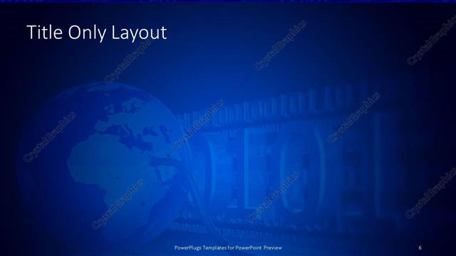 Title Only presentation slide layout