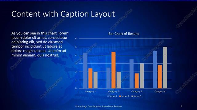 Content with Caption presentation slide layout