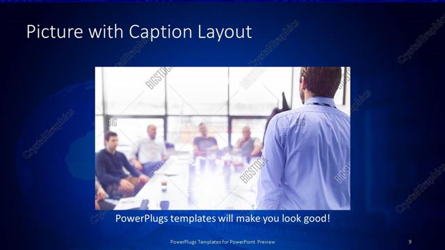 Picture with Caption presentation slide layout