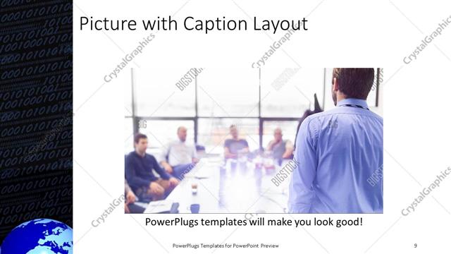 Picture with Caption presentation slide layout
