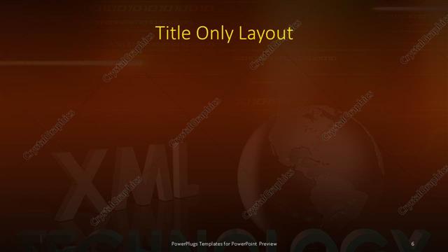 Title Only presentation slide layout
