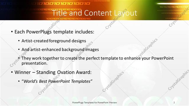 Title and Content presentation slide layout