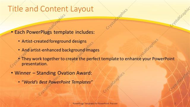 Title and Content presentation slide layout