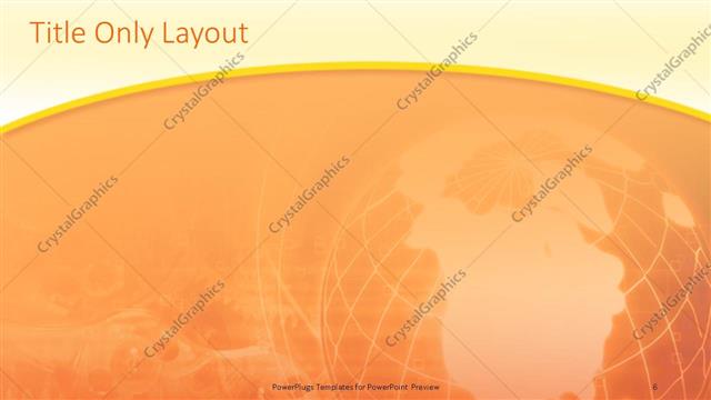 Title Only presentation slide layout