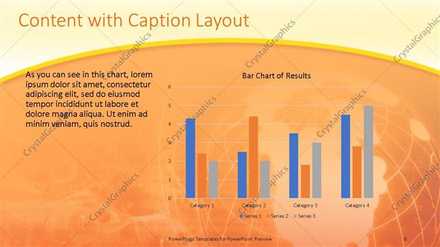Content with Caption presentation slide layout