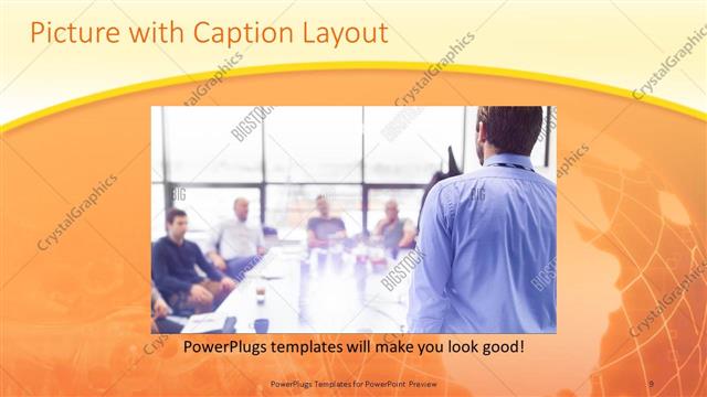 Picture with Caption presentation slide layout