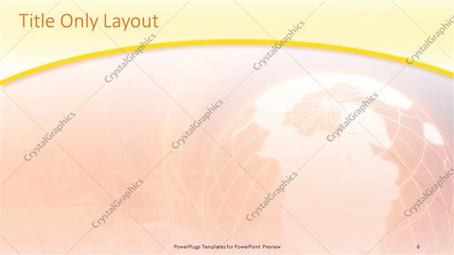 Title Only presentation slide layout