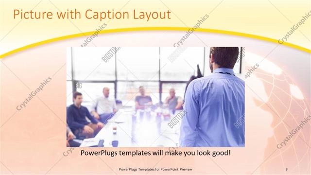 Picture with Caption presentation slide layout