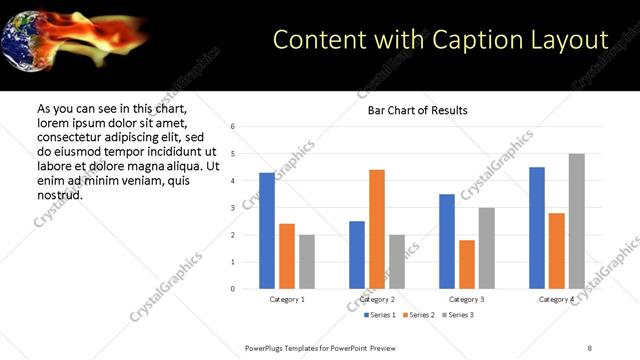 Content with Caption presentation slide layout