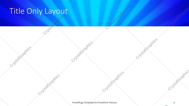 Title Only presentation slide layout