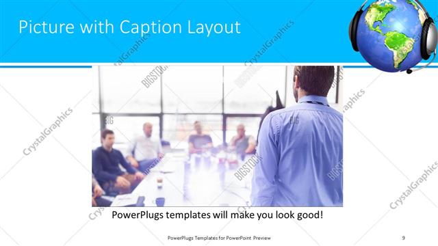 Picture with Caption presentation slide layout