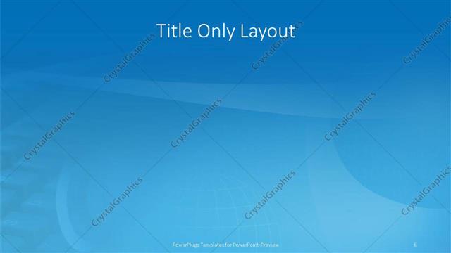 Title Only presentation slide layout