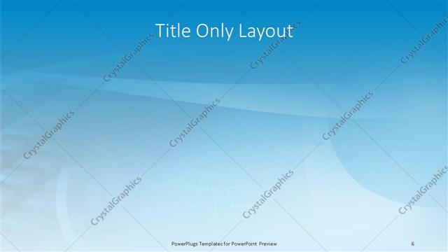 Title Only presentation slide layout