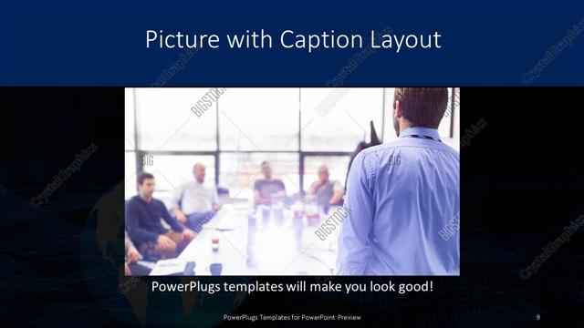 Picture with Caption presentation slide layout