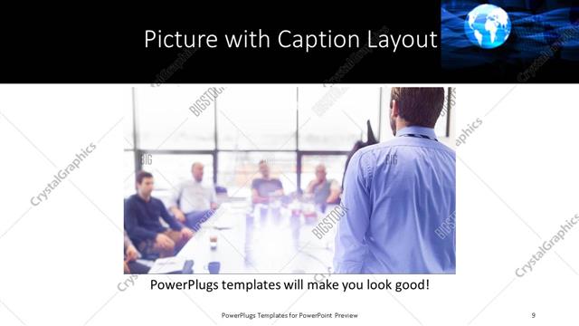 Picture with Caption presentation slide layout