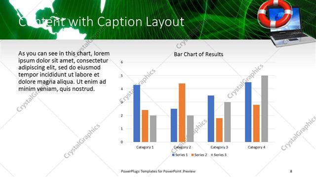 Content with Caption presentation slide layout