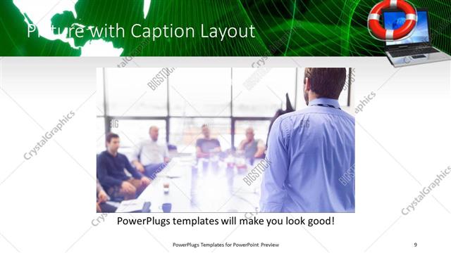 Picture with Caption presentation slide layout
