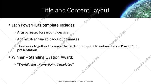 Title and Content presentation slide layout