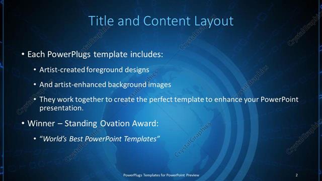 Title and Content presentation slide layout