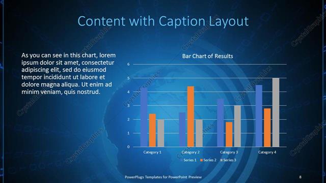 Content with Caption presentation slide layout