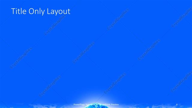 Title Only presentation slide layout