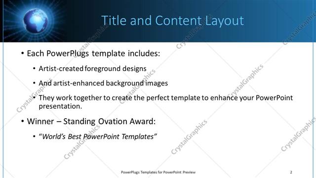 Title and Content presentation slide layout