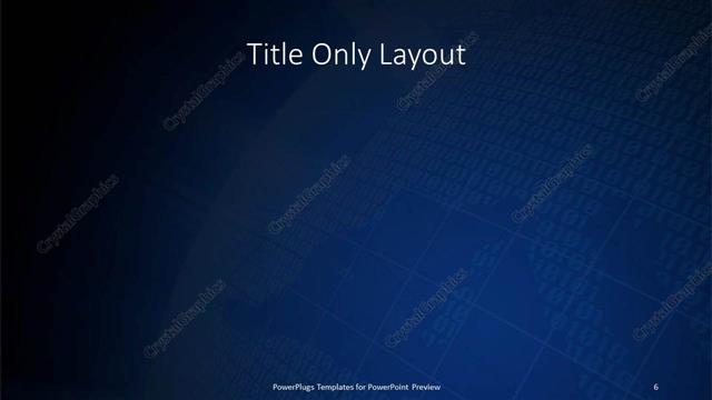 Title Only presentation slide layout
