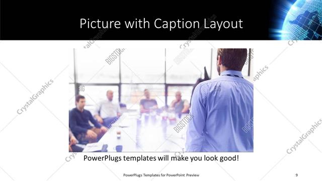 Picture with Caption presentation slide layout