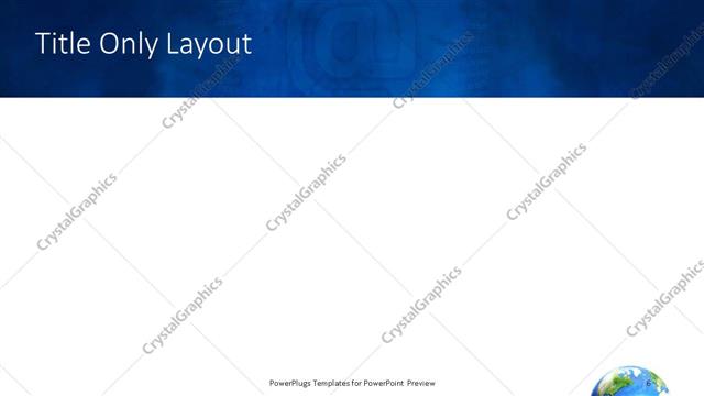 Title Only presentation slide layout