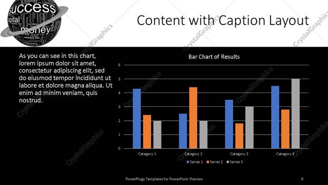 Content with Caption presentation slide layout