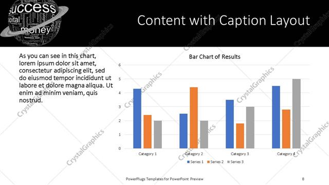 Content with Caption presentation slide layout
