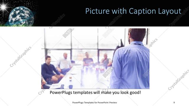 Picture with Caption presentation slide layout