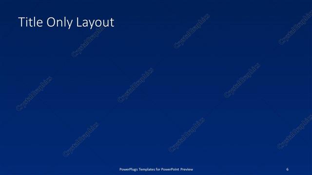 Title Only presentation slide layout